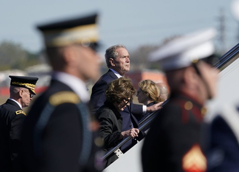 george bush funeral speakers, eulogy, donald trump