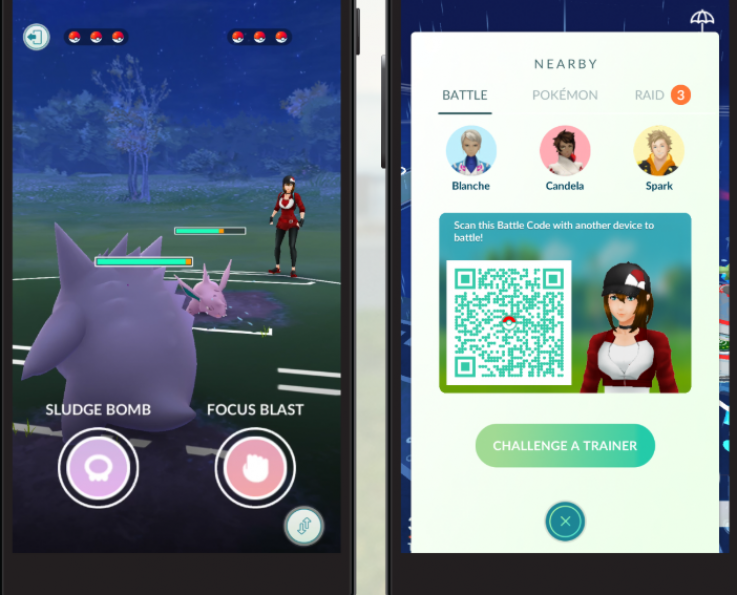 pokemon go trainer battle screen pokemon go trainer battle screen