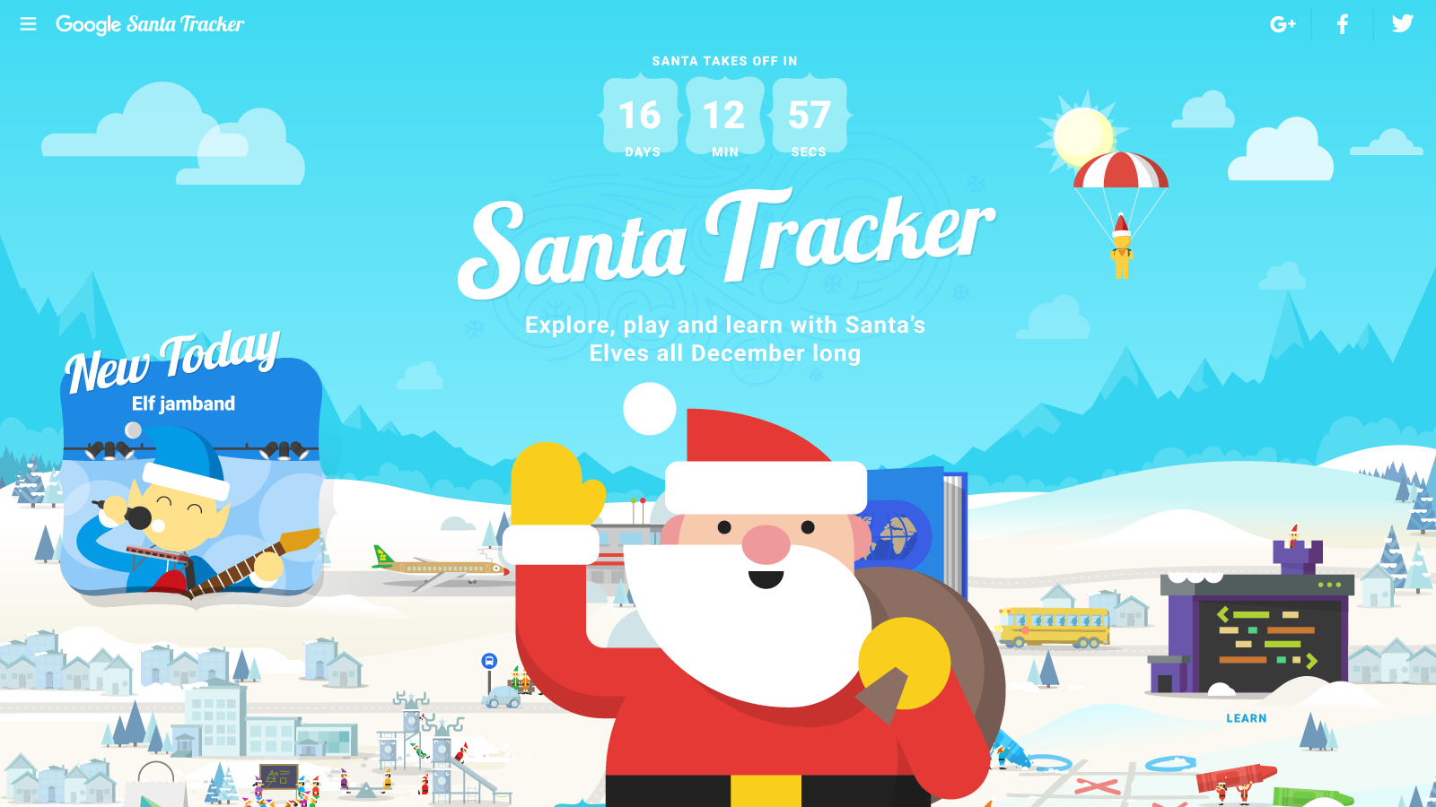 Google s Santa Tracker Live Play Games Call Santa Track His