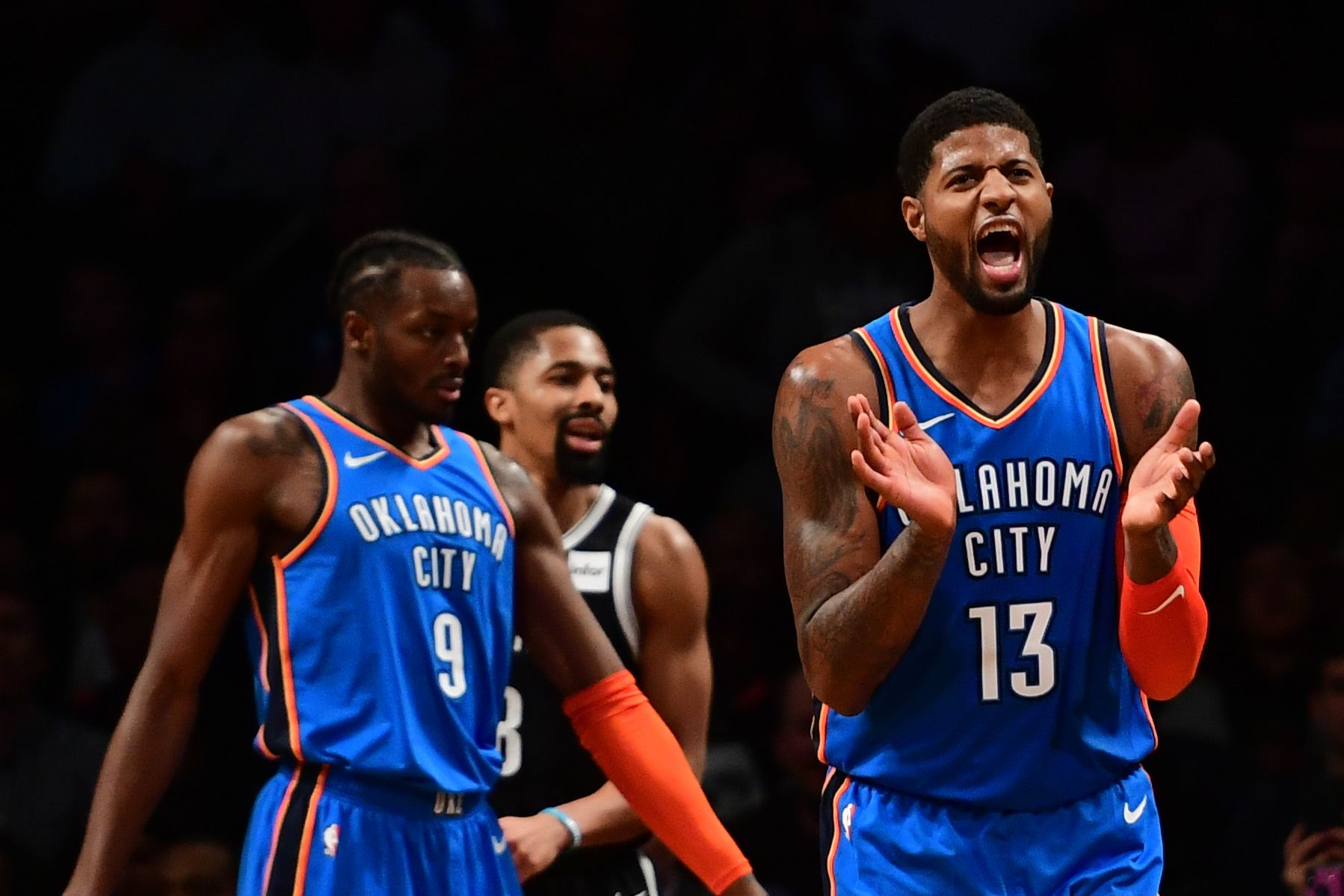 Oklahoma City unveiled Paul George's jersey and some people are pretty mad  about it