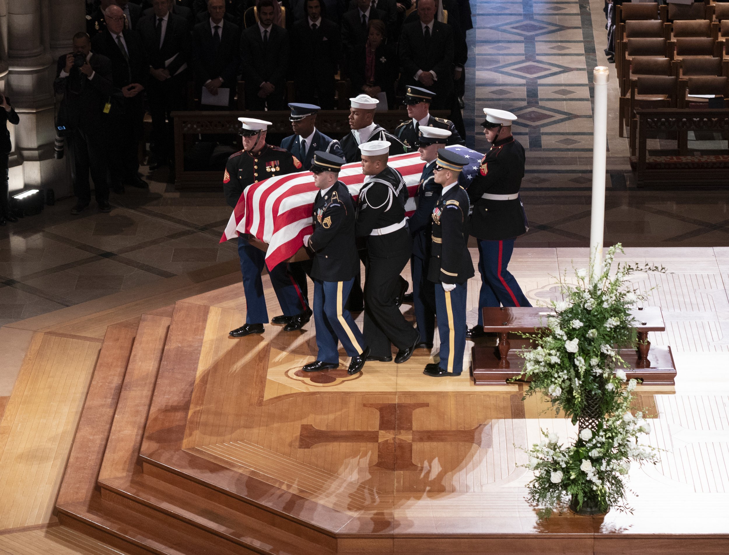 george h.w. bush funeral live stream watch