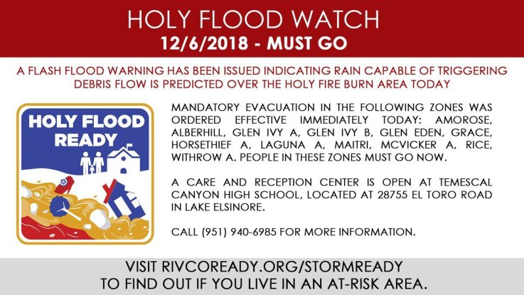 Holy Fire Flood WAtch Holy Fire Flood WAtch