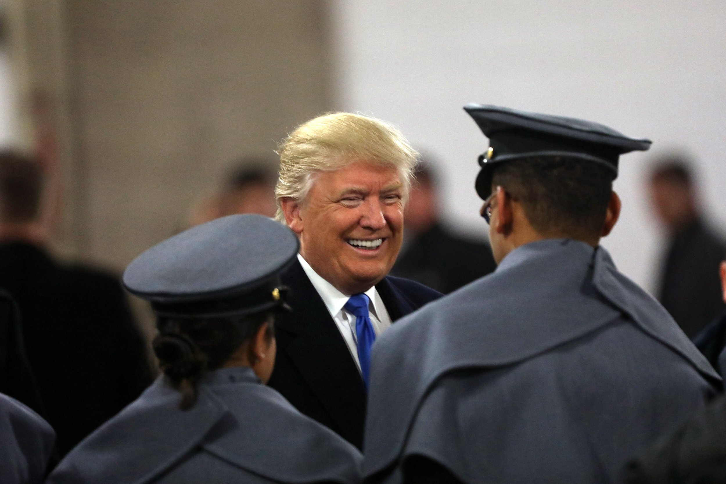 trump army vs navy game coin toss