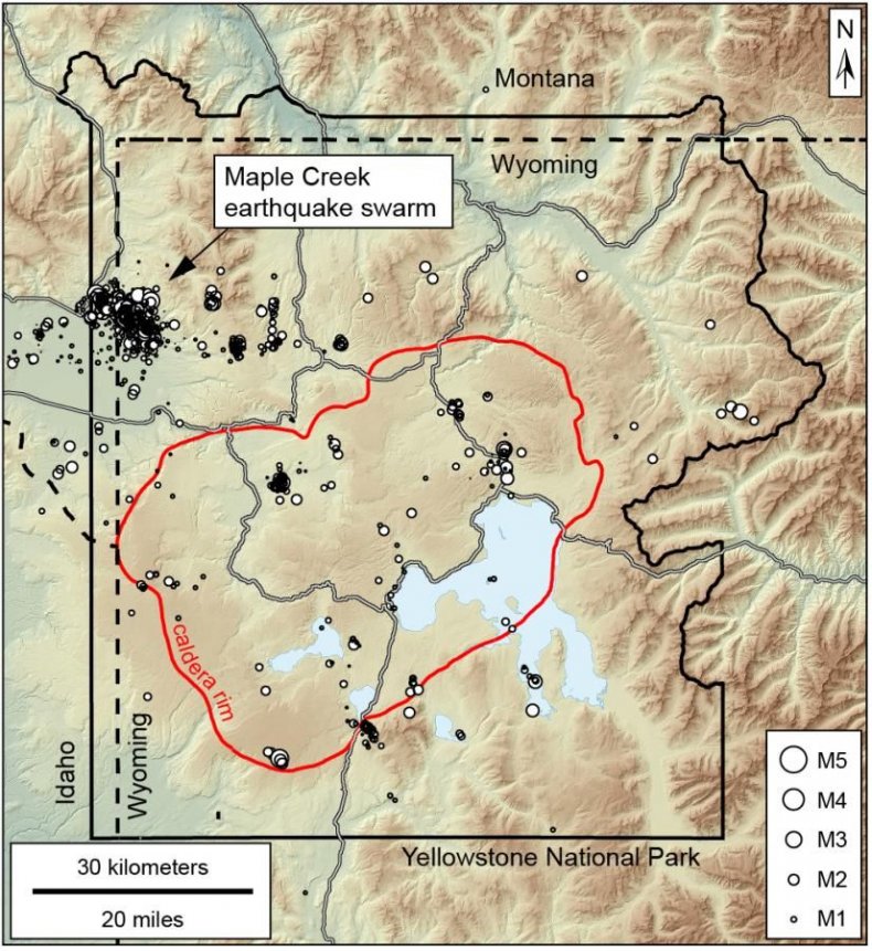yellowstone earthquake swarm