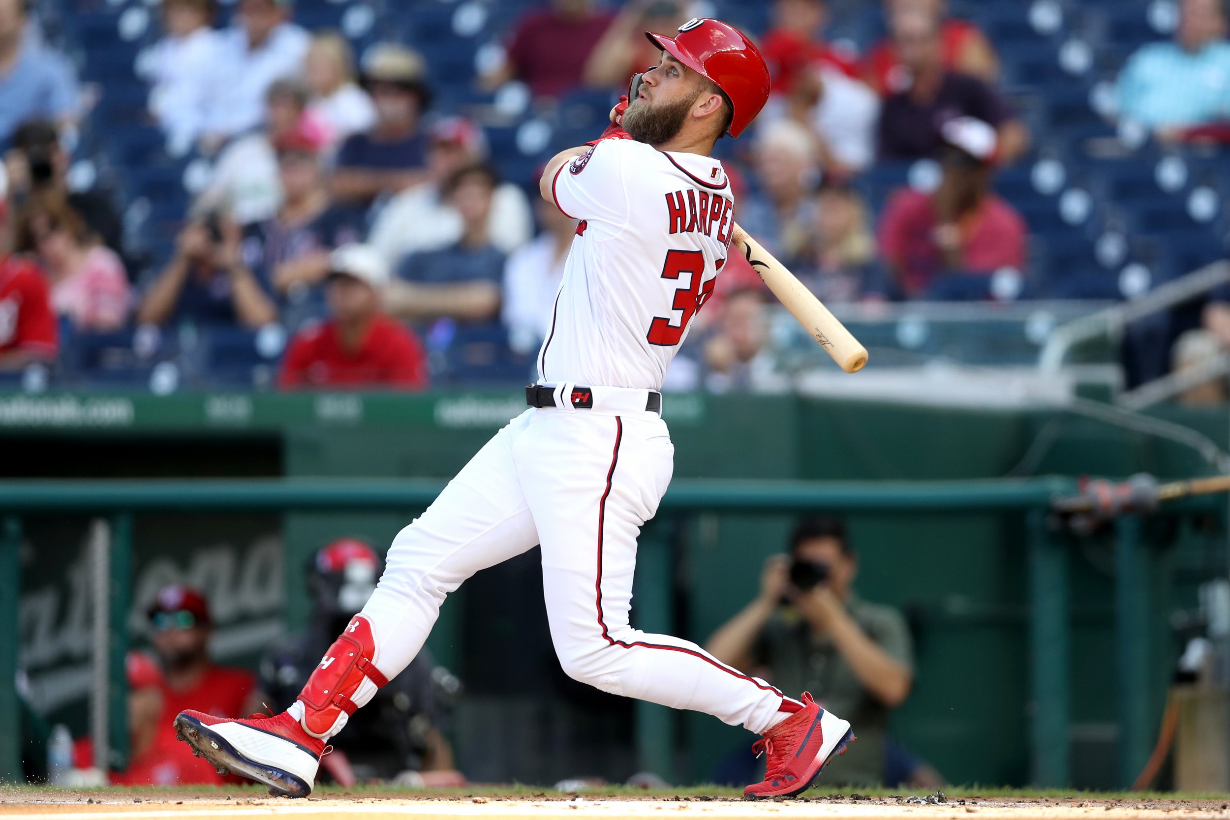 Bryce Harper Photographed Stopping For Gas Wearing His Full