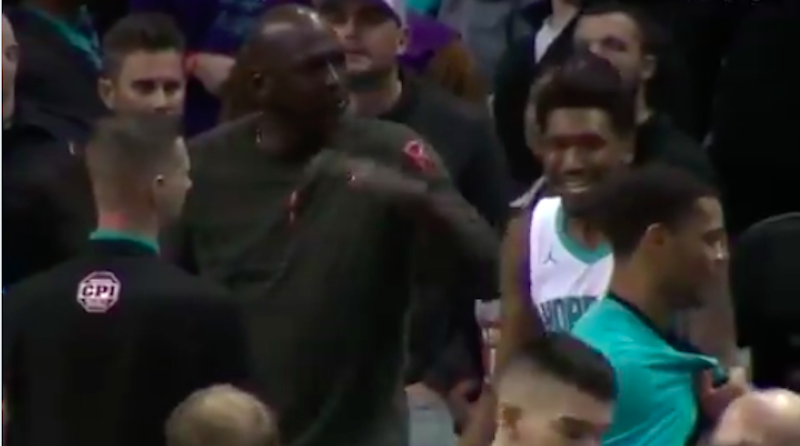 Michael Jordan Slaps Malik Monk's Head 