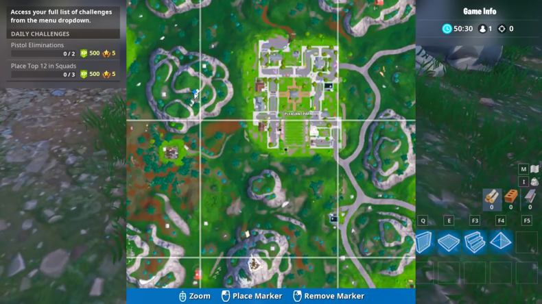 Fortnite pleasant park Piano location 2