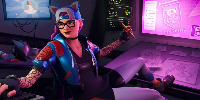 Fortnite Week 2 snowfall loading screen
