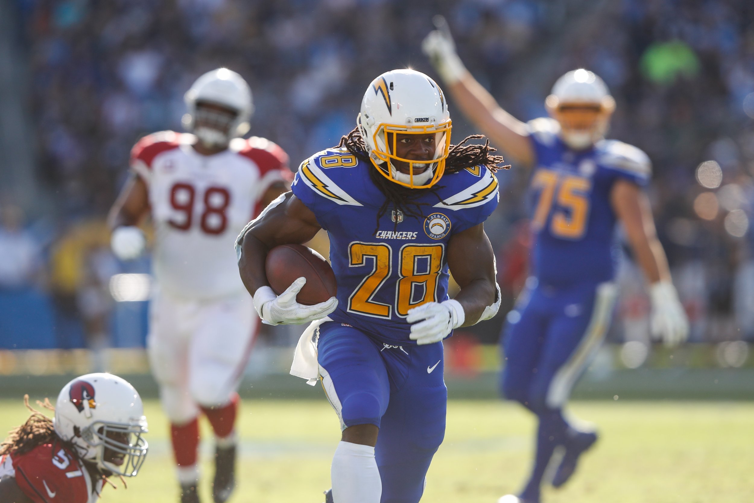 Los Angeles Chargers' ground game doing fine without Melvin Gordon