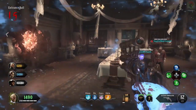 Black Ops 4 Dead of the Night Easter Egg Guide 74 entrance hall ghost