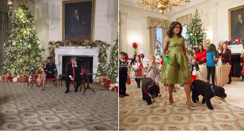 obama vs trump christmas
