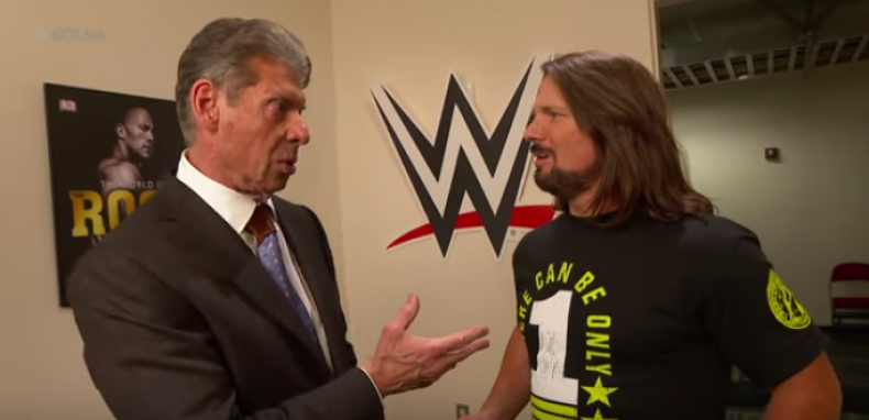vince mcmahon and aj styles wwe smackdown live