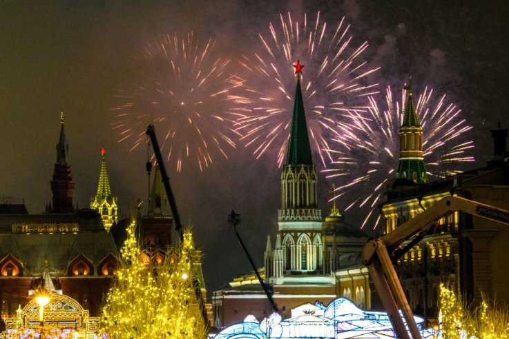 莫斯科新年2019年 Moscow New Year's 2019