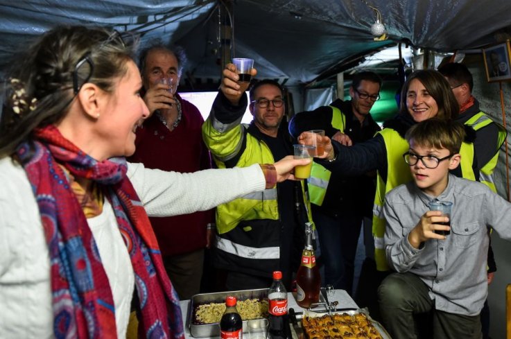 法国黄背心新年2019年 France Yellow Vest New Year's 2019