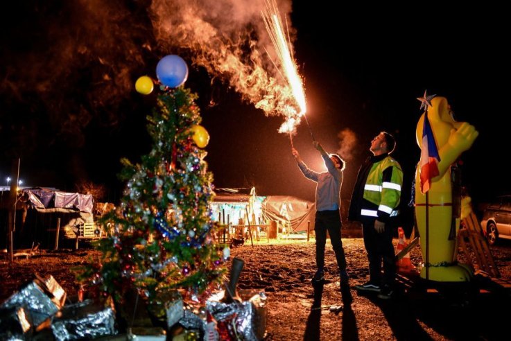 法国黄背心新年2019年 France Yellow Vest New Year's 2019