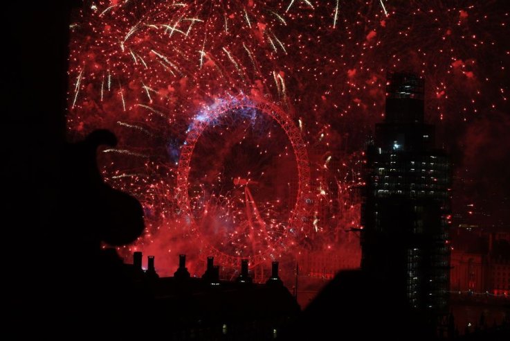 伦敦新年2019年 London New Year's 2019