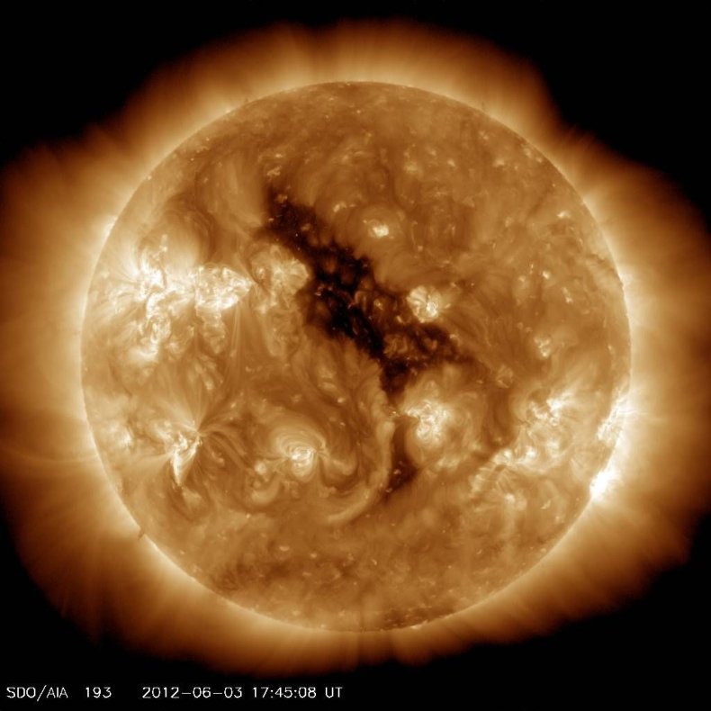 coronal hole sun