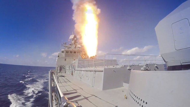 russia, kalibr, cruise, missile, fire, syria