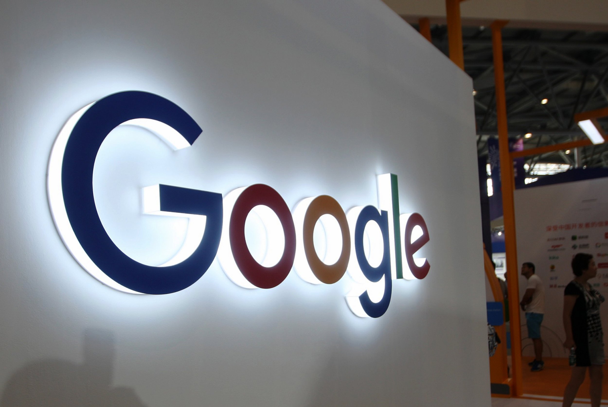 google logo on wall