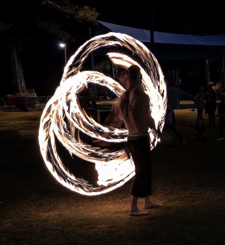 Fire twirler