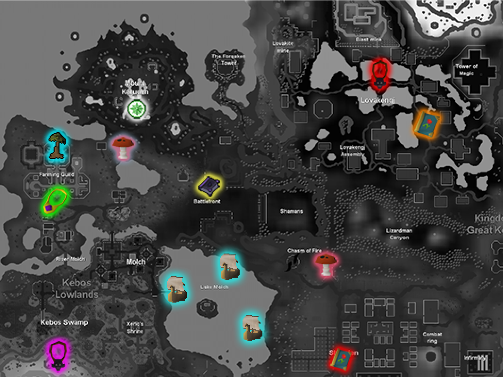 Fairy Ring Locations Map