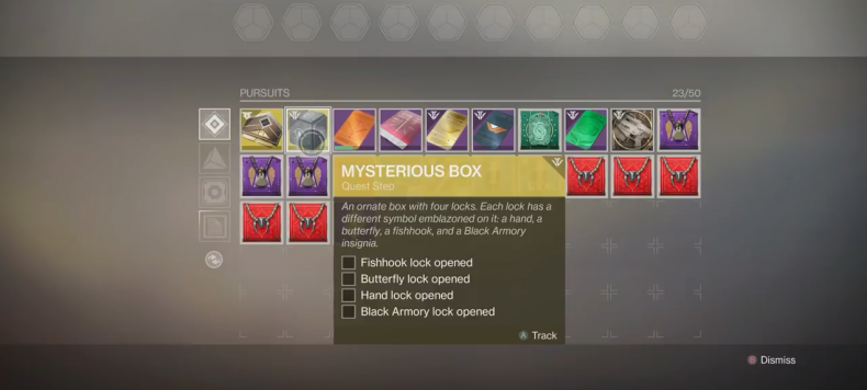 Destiny 2 Mysterious Box quest steps