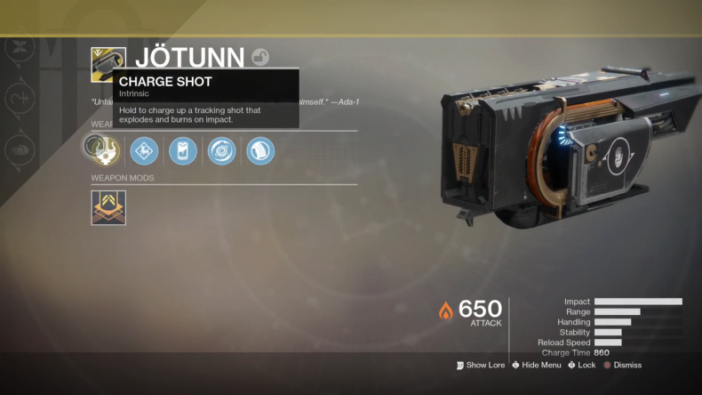 Destiny 2 Jotunn perks