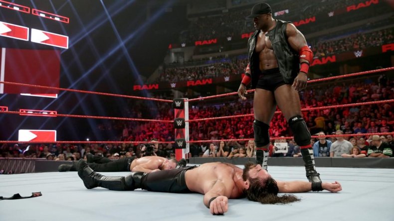monday night raw seth rollins dean ambrose bobby lashley