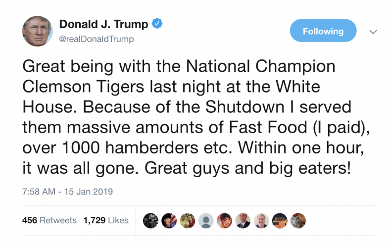 Donald Trump tweet