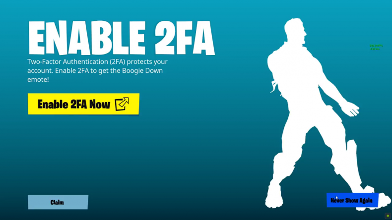 Fortnite 2fa security flaw