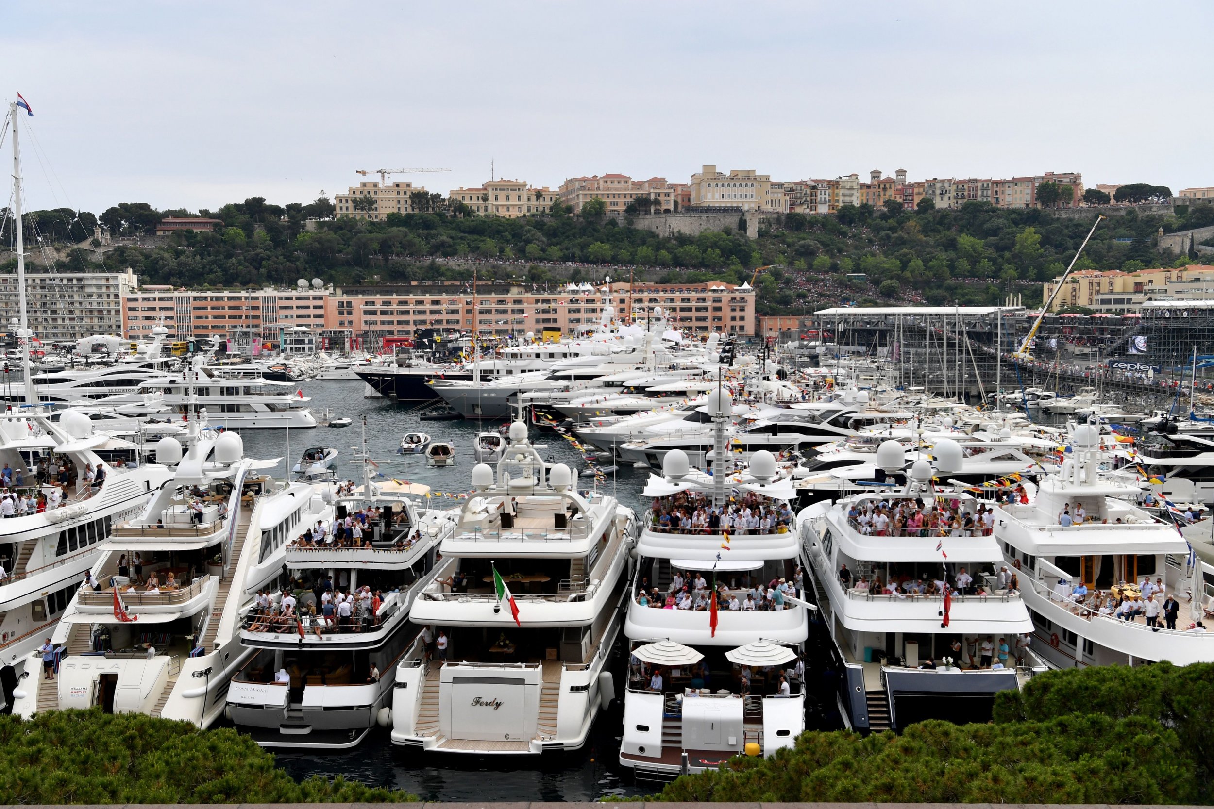 Yachts in Monaco billionaires wealth