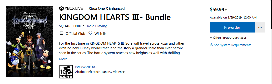 kingdom hearts download ps4