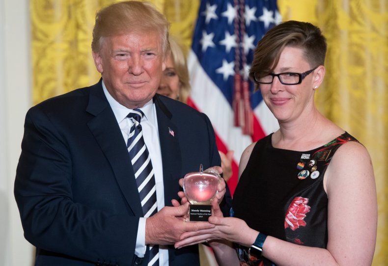 teacher of the year mandy manning trump child detention protest