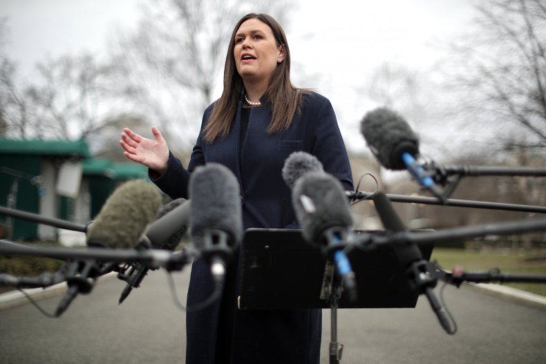sarah sanders, trump, roger stone