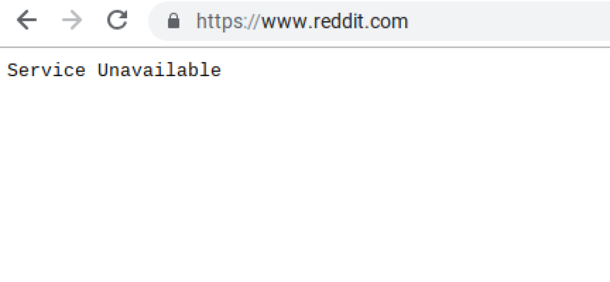 reddit service unavailable