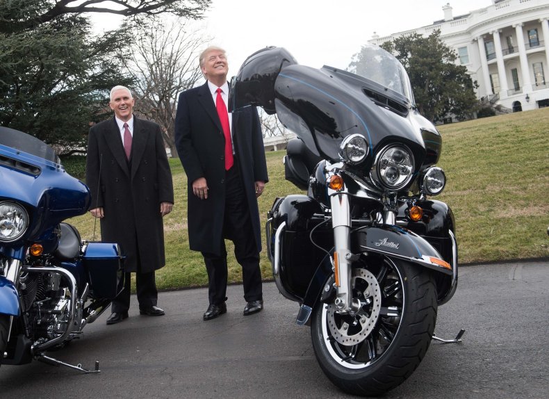 trump economy harley davidson
