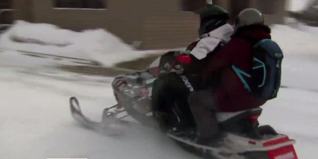 Lake Odessa snowmobile delivery