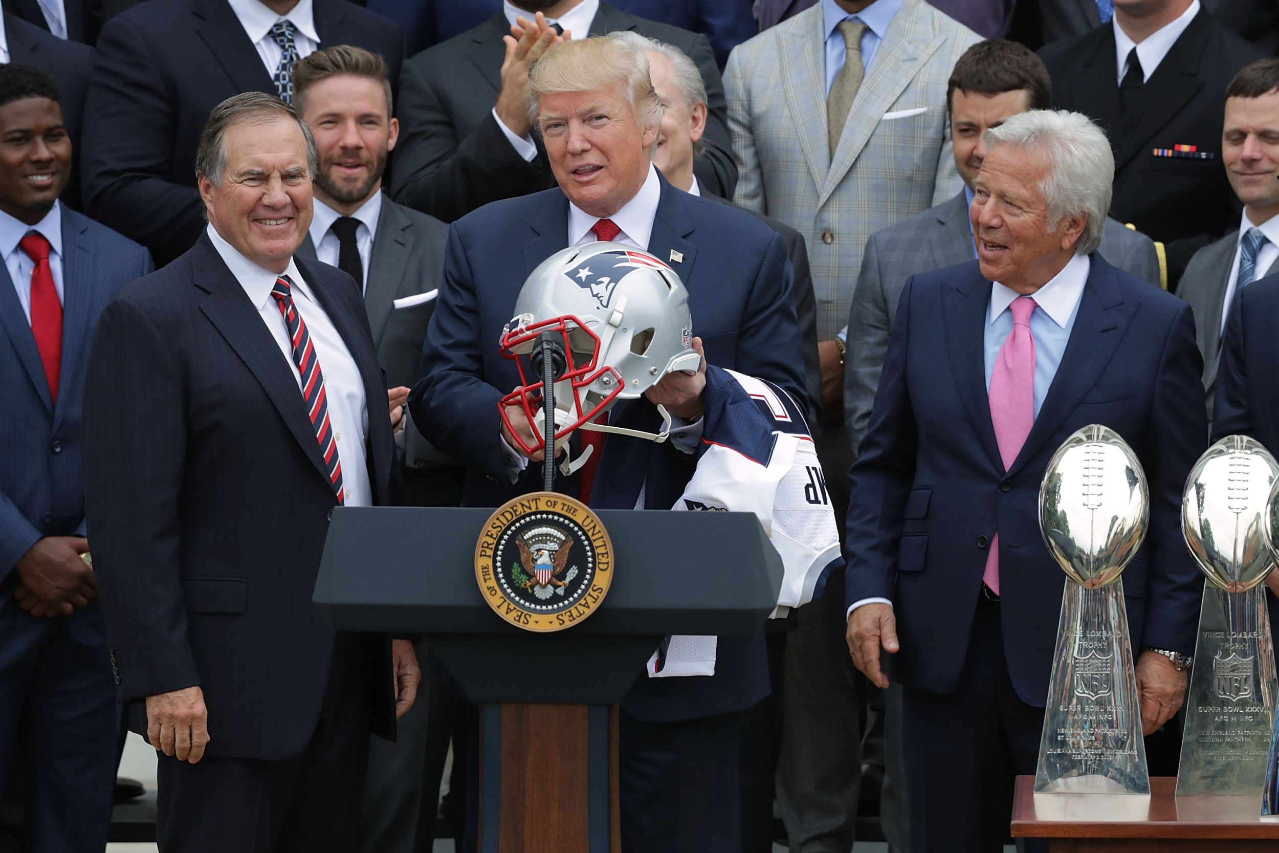 Did Patriots' Bill Belichick just break ranks with President Trump