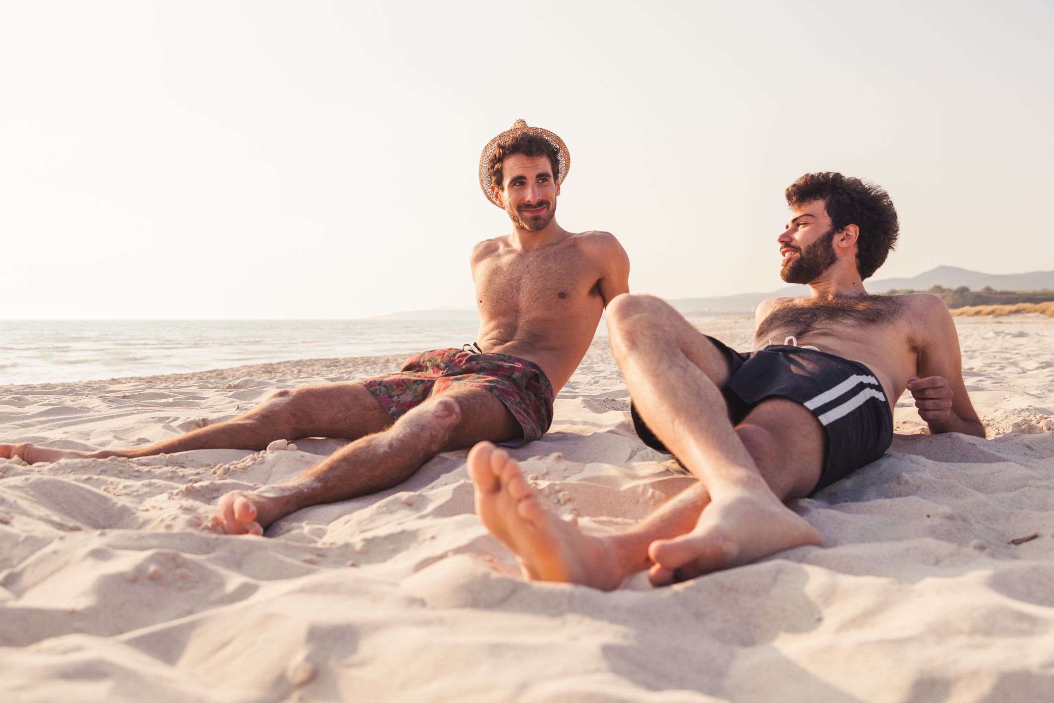 nude gay men at the beach