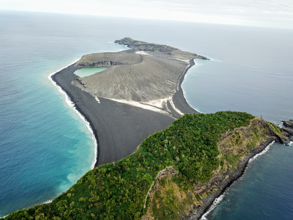 Hunga Tonga volcanic island