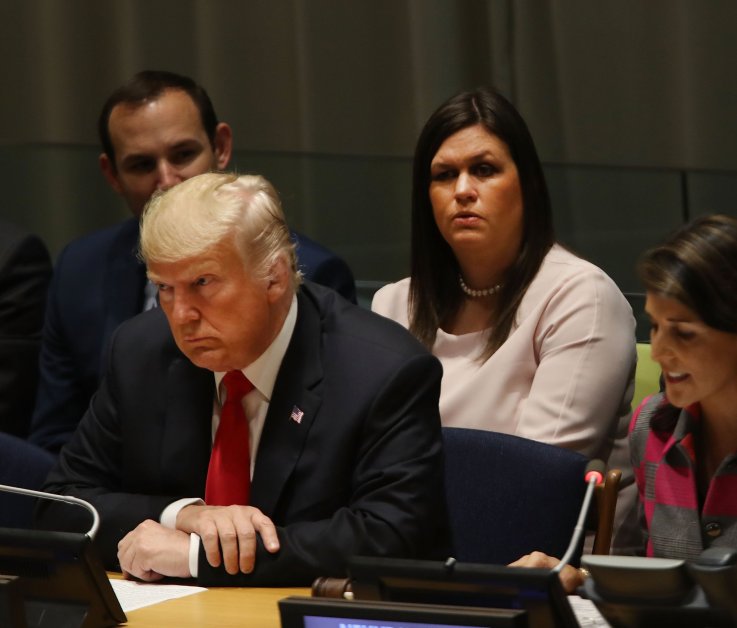 SarahHuckabeeSandersDonaldTrumpApprovalRatingSOTU SarahHuckabeeSandersDonaldTrumpApprovalRatingSOTU