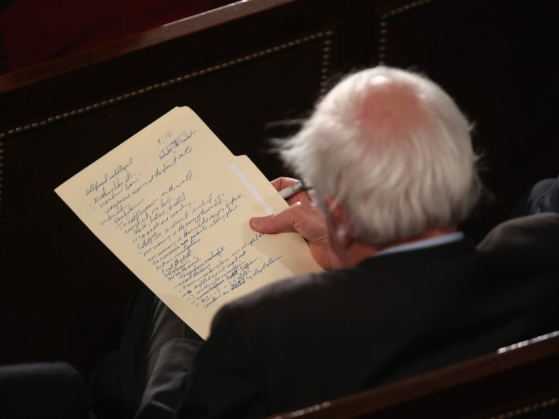 Sanders SOTU Notes