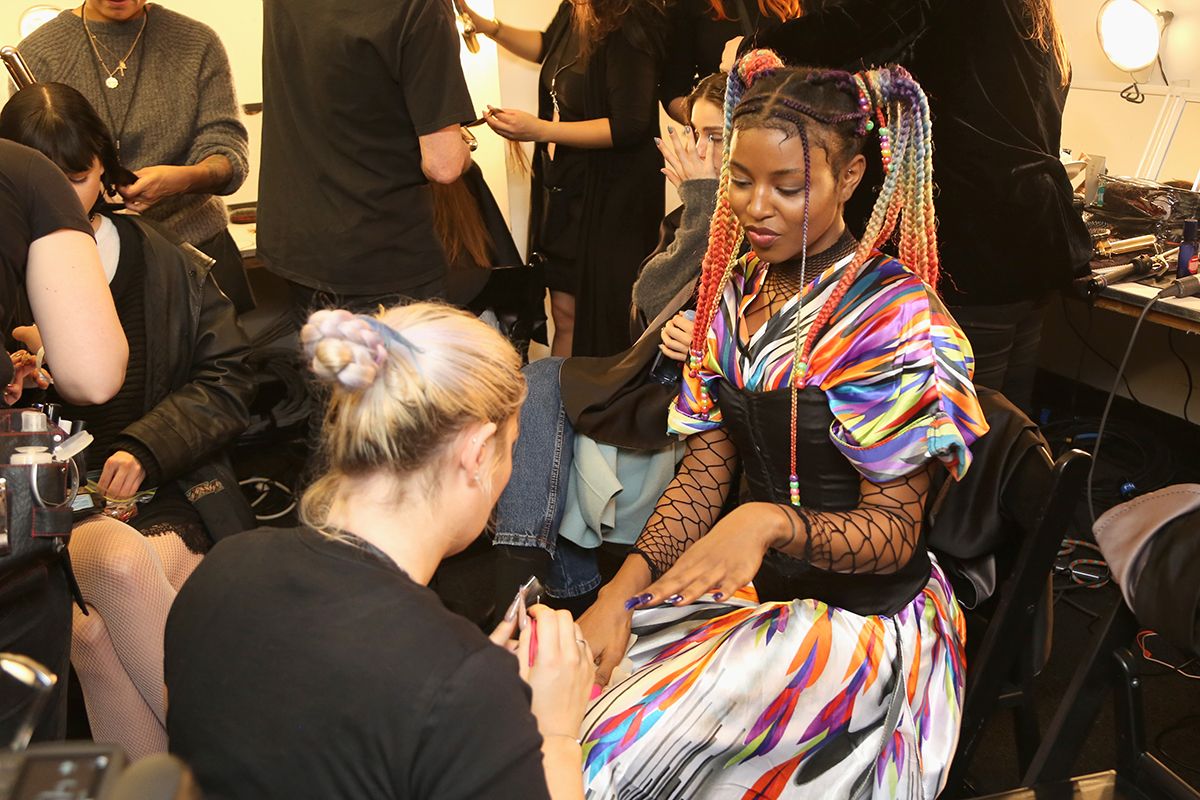 New York Fashion Week 2019 Backstage Photos Stylists Models