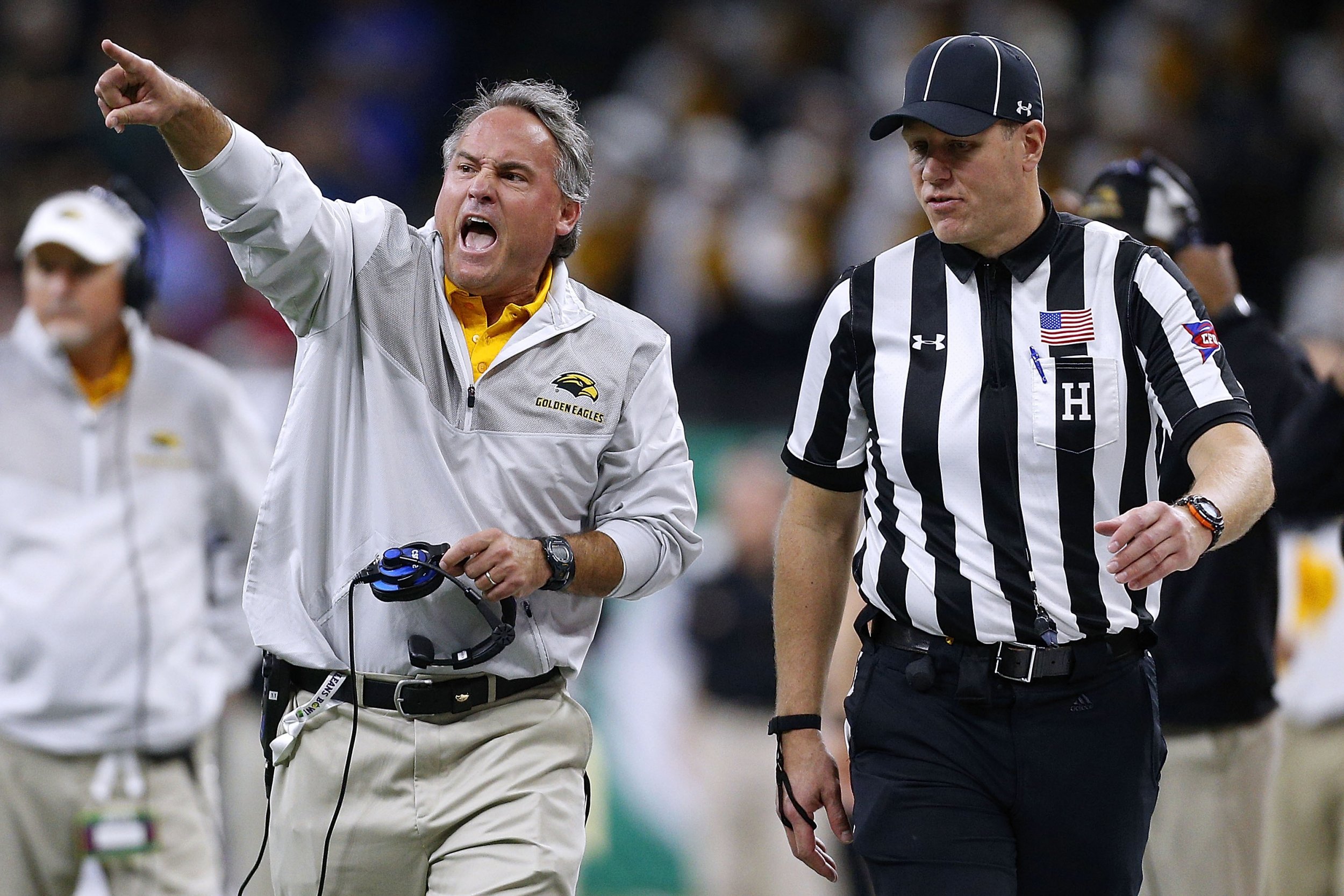 Southern Miss Head Football Coach Jay Hopson