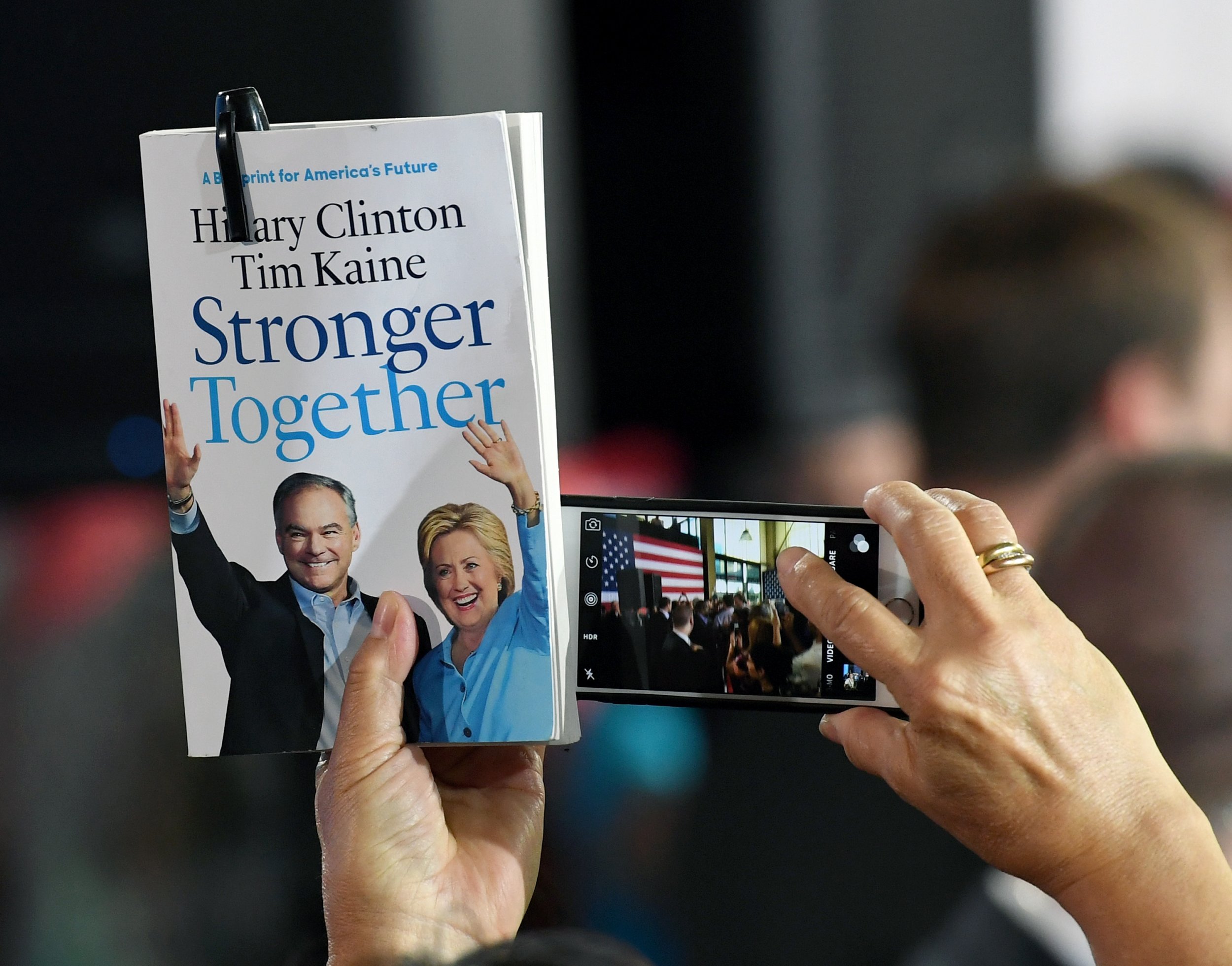 Hillary Clinton Donald Trump Stronger Together