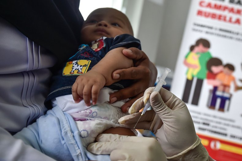 Measles outbreak children Philippines anti-vax