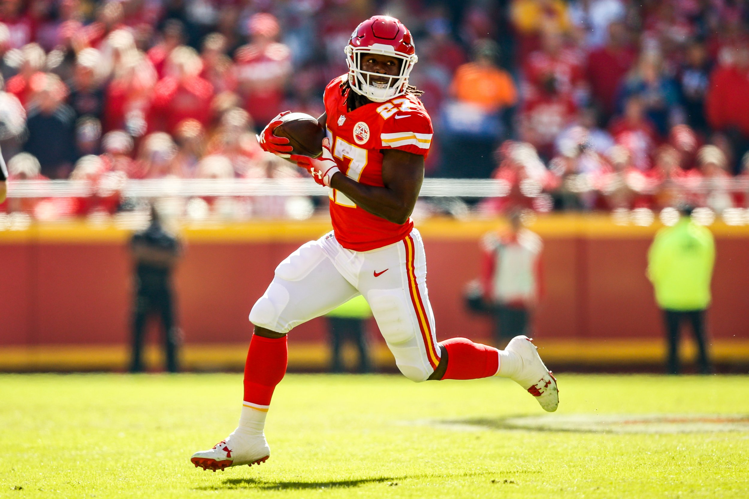 Kareem Hunt's visit with the Cleveland Browns included tryout