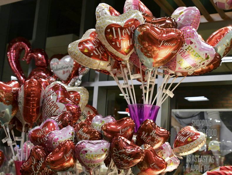v day balloons