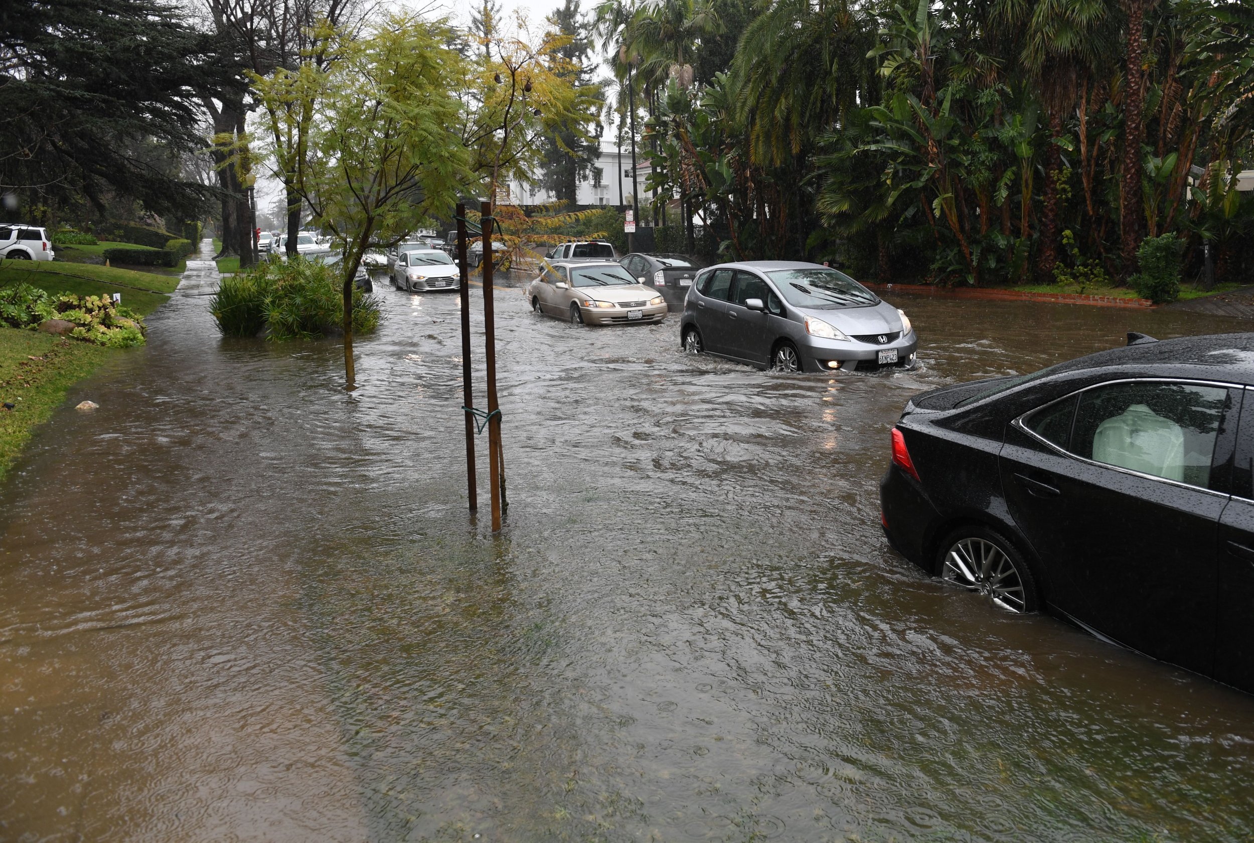 la flooding atmospheric river rain