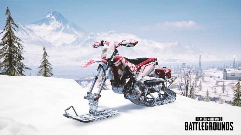 PUBG snowbike